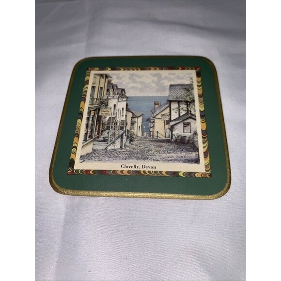 Cloverleaf Traditional Laminated Coasters Set Of 6 British Landmark Designs Cork - Picture 10 of 16